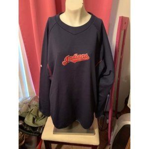 Authentic Cleveland Indians Baseball Long Sleeved Lined Shirt with Pockets